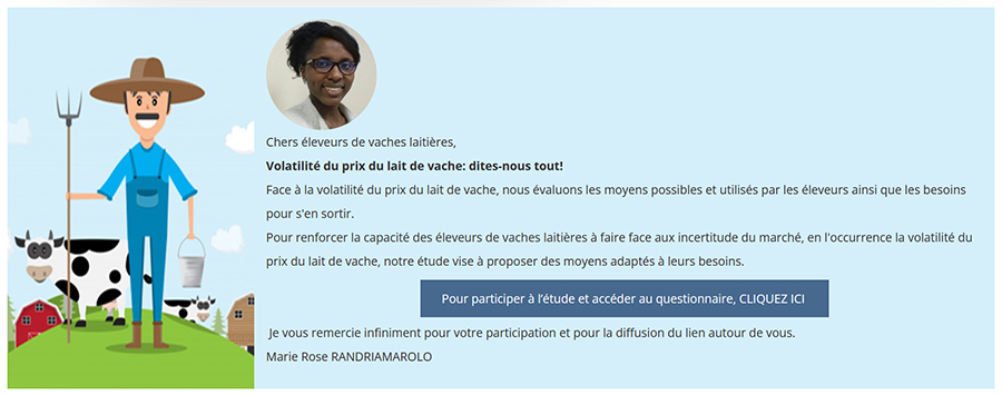 enquête sur la volatilité du prix du lait de vache